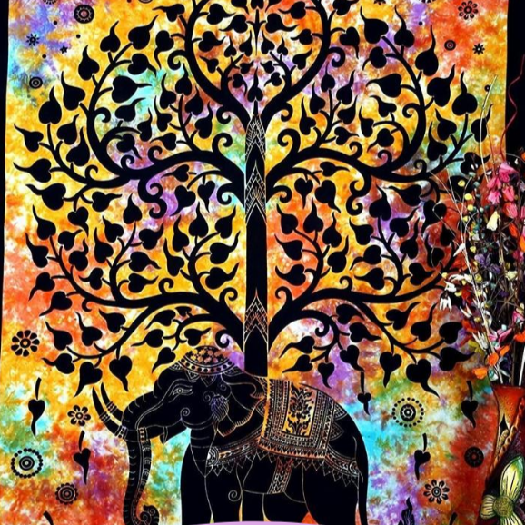 Tree of Life Elephant Twin Throw