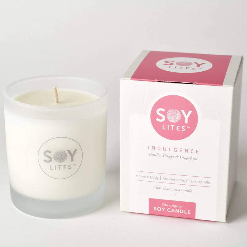 INDULGENCE TUMBLER CANDLE WITH VANILLA, GINGER & GRAPEFRUIT